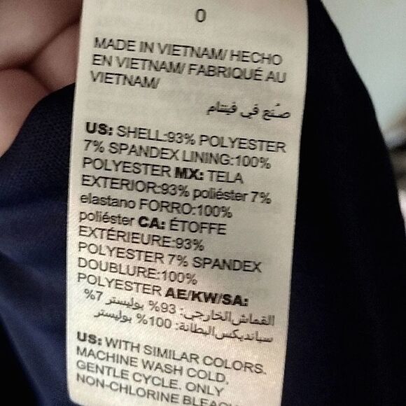 Chico's Women's Size 0 Soft Blue and Navy Aboriginal Circle Midi Dress - Picture 5 of 8